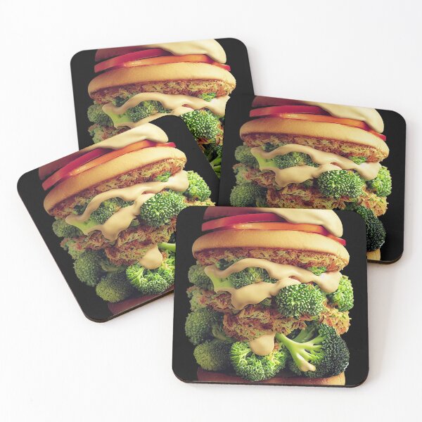 Item preview, Big Vegan burger with broccoli designed and sold by ladarkepoque.