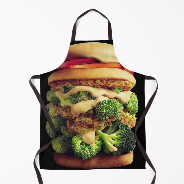 Item preview, Big Vegan burger with broccoli designed and sold by ladarkepoque.