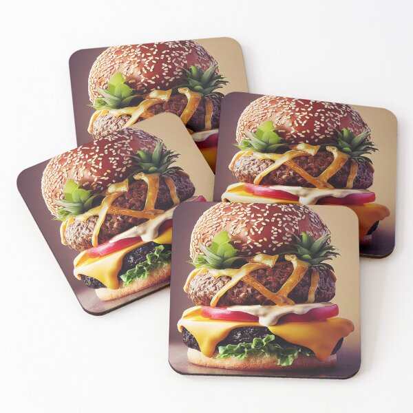Item preview, Big Burger with pineapple, cheese and tomato designed and sold by ladarkepoque.