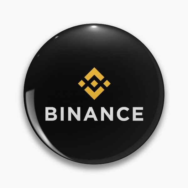 Item preview, Binance BNB Crypto Altcoin - Clean Vertical Yellow Logo with White Text Logo designed and sold by CryptoMoods.