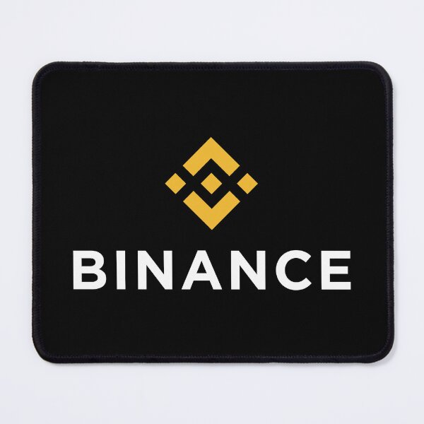 Item preview, Binance BNB Crypto Altcoin - Clean Vertical Yellow Logo with White Text Logo designed and sold by CryptoMoods.