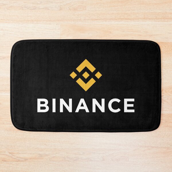 Item preview, Binance BNB Crypto Altcoin - Clean Vertical Yellow Logo with White Text Logo designed and sold by CryptoMoods.