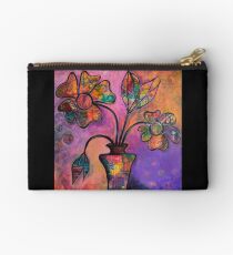 Happy Days - Vase of Flowers Studio Pouch