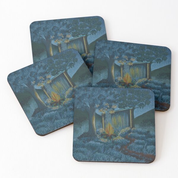 Item preview, The oak hut no. 9 - Secret garden - Gouache painting designed and sold by WanderingGraha.