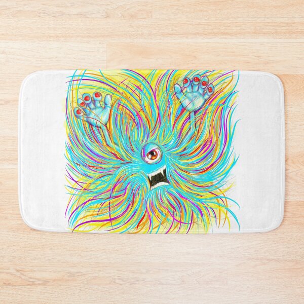 Item preview, Illustrated Hairy Scary Monster designed and sold by threeeyedspider.