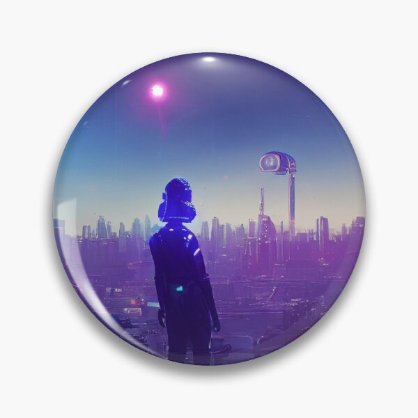 Item preview, Robots on the roof of a city of the future designed and sold by PM-Artistic.