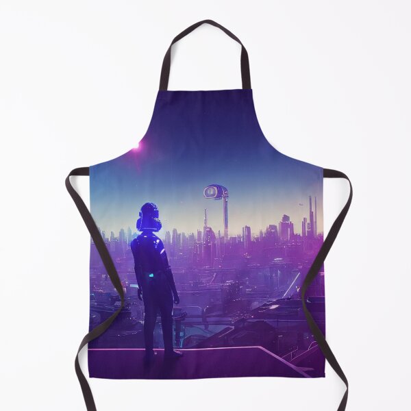 Item preview, Robots on the roof of a city of the future designed and sold by PM-Artistic.