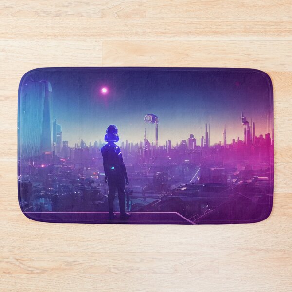 Item preview, Robots on the roof of a city of the future designed and sold by PM-Artistic.