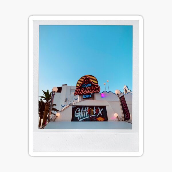 Vista previa del artículo con la obra «Impresión Polaroid Café Mambo Ibiza», diseñado y vendido por Simply The West Prints.