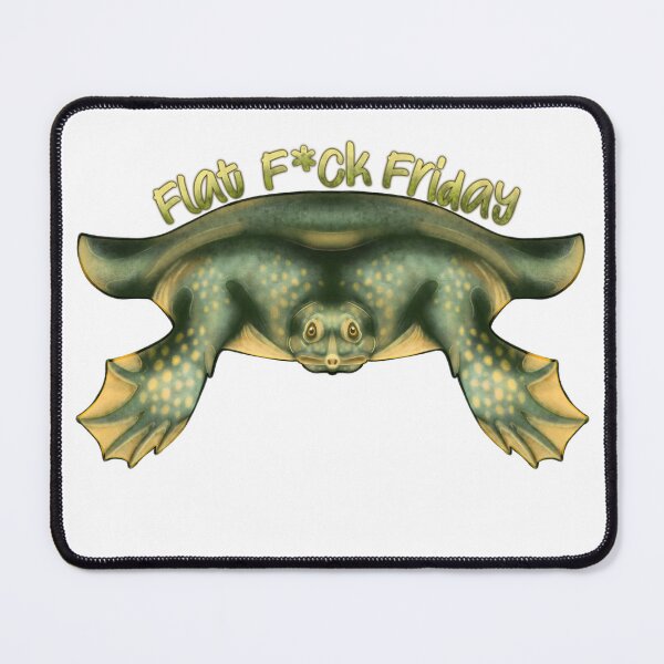 Item preview, Flat F*ck Friday Softshell Turtle designed and sold by porpoisefully.
