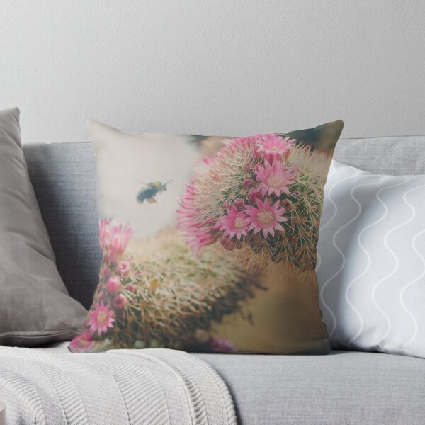 Item preview, Honey Bee and Blooming Cactus  designed and sold by Andulka.
