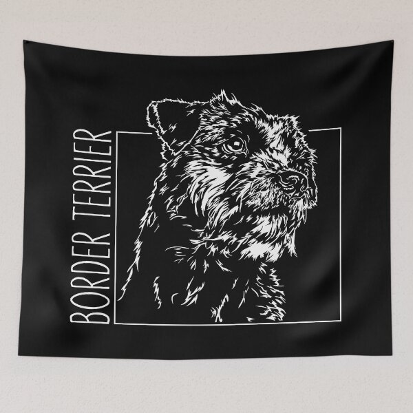 Item preview, Funny border terrier dog portrait designed and sold by dogarts.