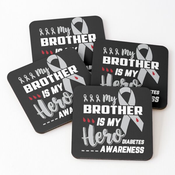 Item preview, My brother is my hero diabetes awareness designed and sold by gastonfongemie.
