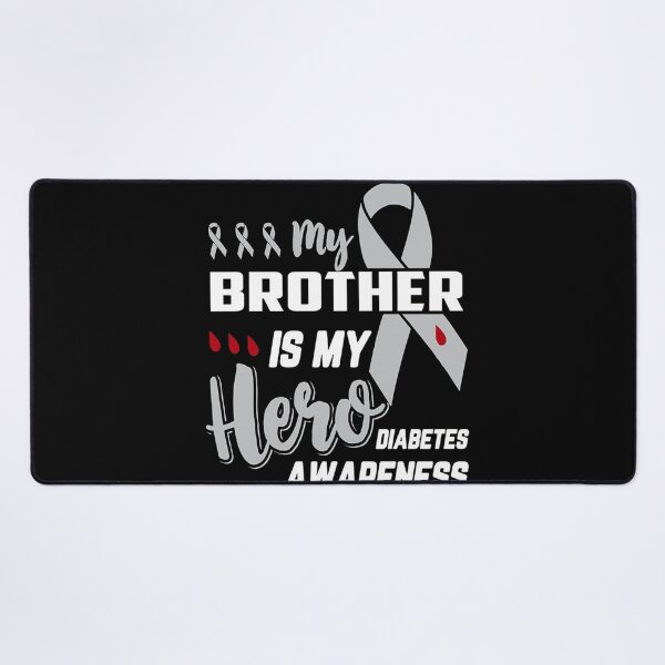 Item preview, My brother is my hero diabetes awareness designed and sold by gastonfongemie.