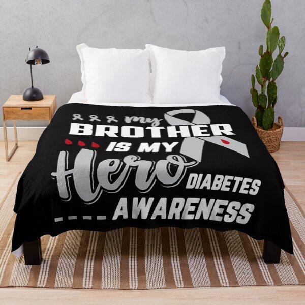 Item preview, My brother is my hero diabetes awareness designed and sold by gastonfongemie.