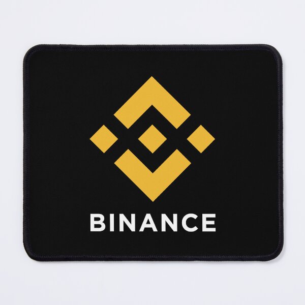 Item preview, Binance BNB Crypto Altcoin - Clean Vertical Yellow Logo with White Text Logo Large Version designed and sold by CryptoMoods.