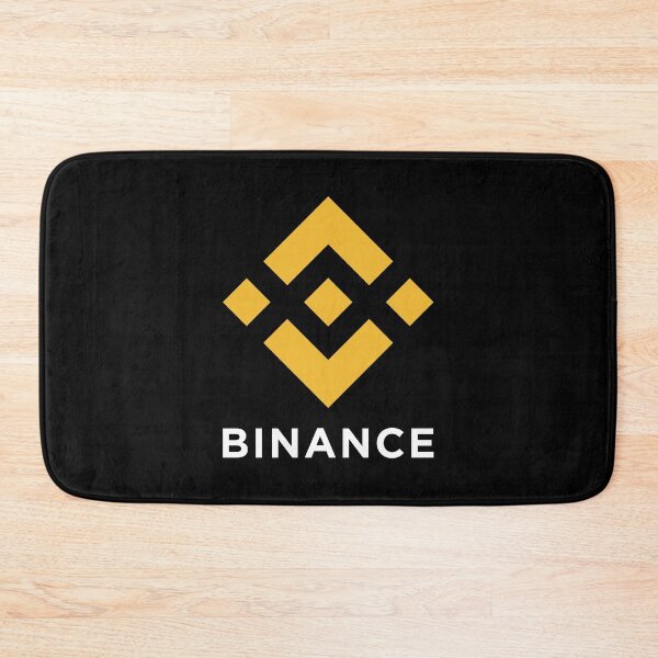 Item preview, Binance BNB Crypto Altcoin - Clean Vertical Yellow Logo with White Text Logo Large Version designed and sold by CryptoMoods.