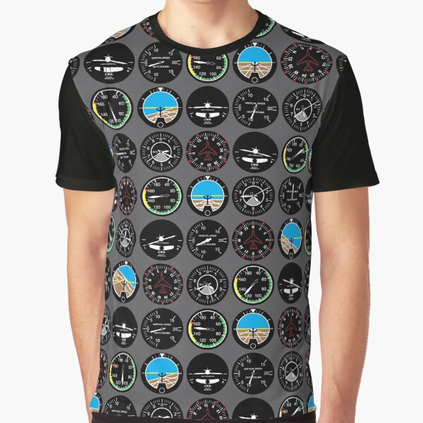 Flight Instruments Graphic T-Shirt