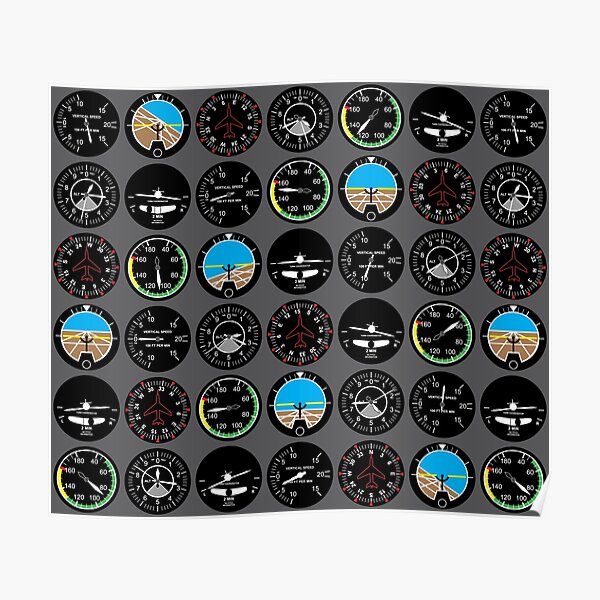 Flight Instruments Poster