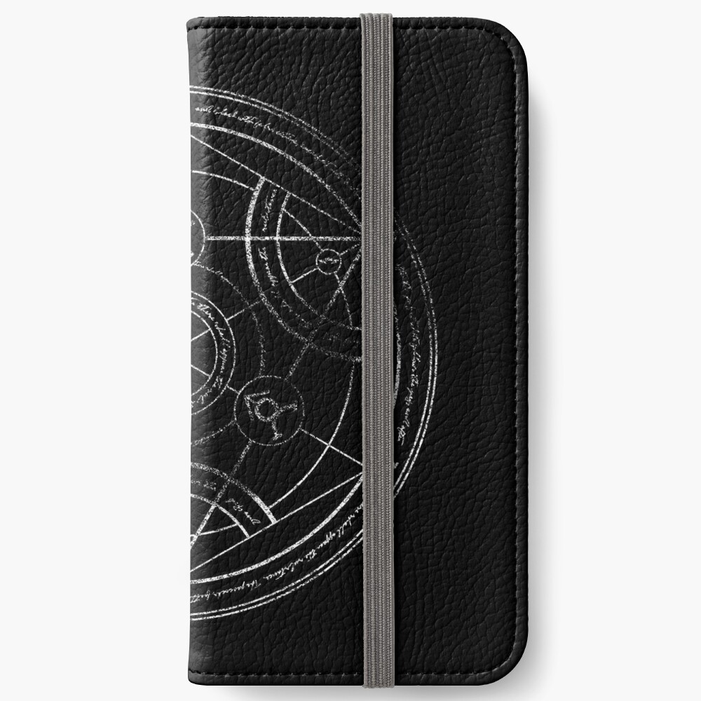 Human transmutation circle - chalk iPhone Wallet
