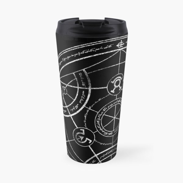 Human transmutation circle - chalk Travel Mug