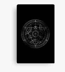 Human transmutation circle - chalk Canvas Print