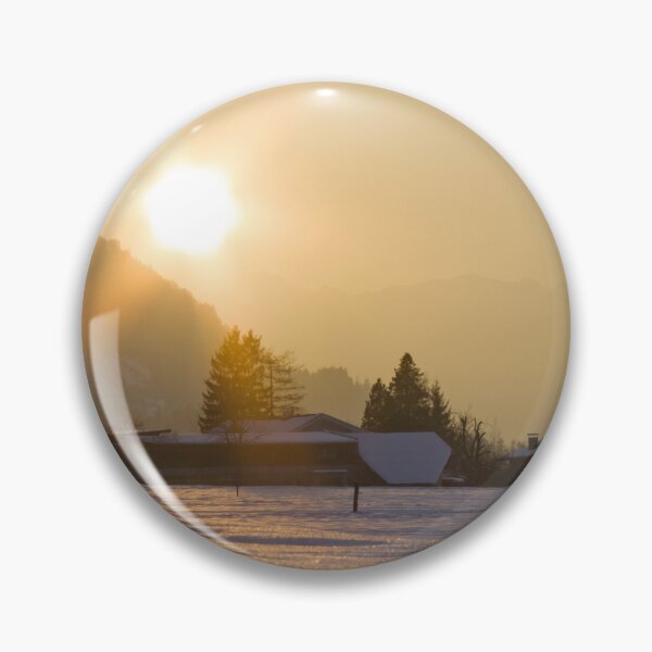 Artikelvorschau, Beautiful village panorama with mountains forest on winter day entworfen und verkauft von annamiss.