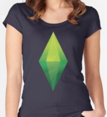 The Sims Plumbob T-Shirt Women's Fitted Scoop T-Shirt