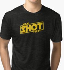 Han Shot First Tri-blend T-Shirt