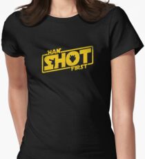 Han Shot First Women's Fitted T-Shirt