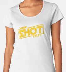 Han Shot First Women's Premium T-Shirt