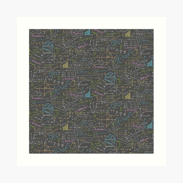 Math Lessons Art Print
