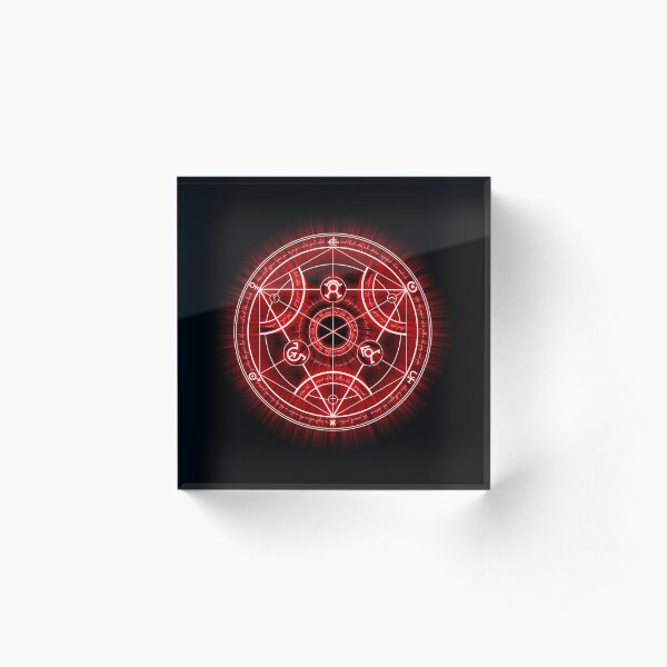 Human Transmutation Circle - Red Acrylic Block