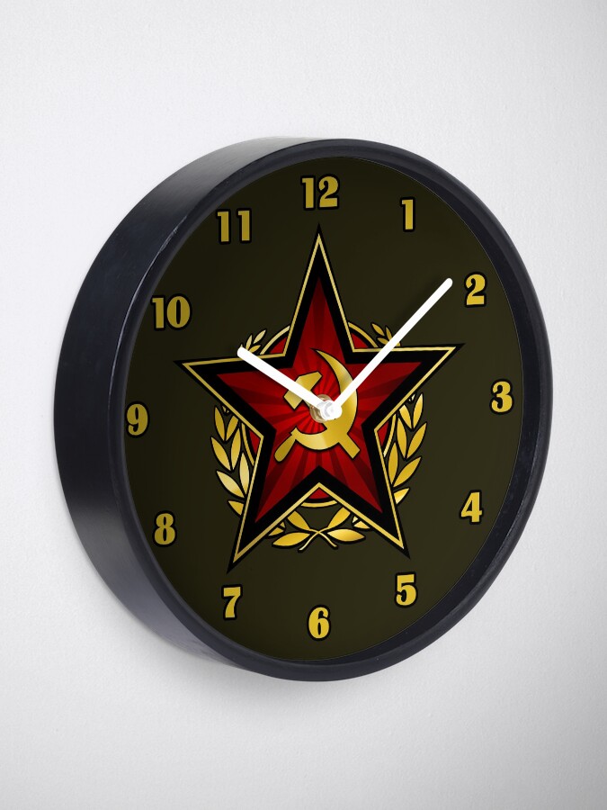 Alternate view of Russian Red Star Clock