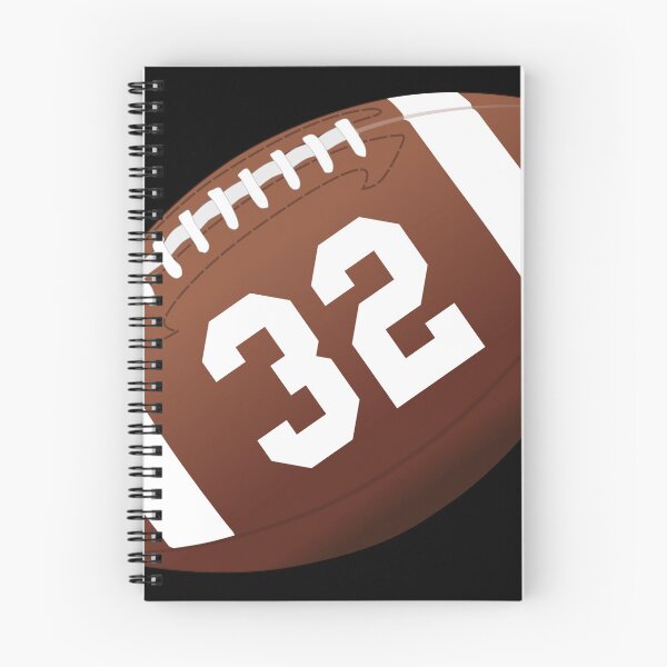 Item preview, American football ball number 32, thirty two designed and sold by TheCultStuff.