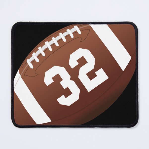 Item preview, American football ball number 32, thirty two designed and sold by TheCultStuff.