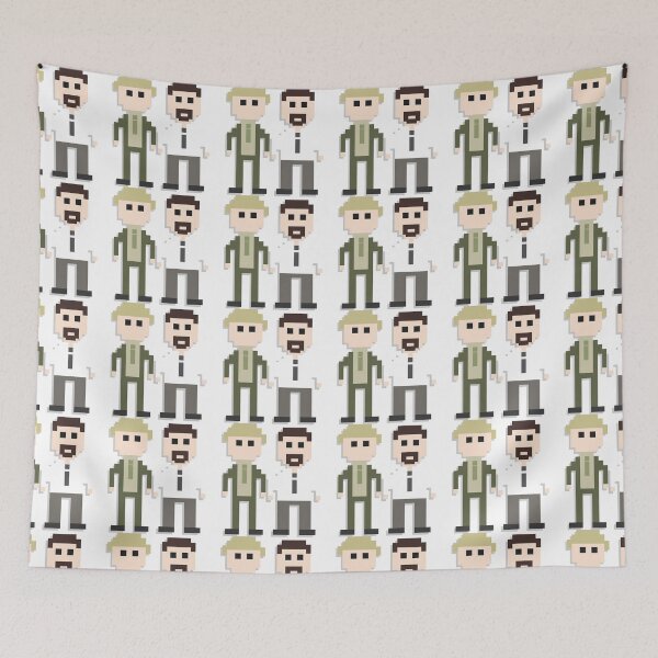 Item preview, The Office UK David Brent & Gareth Keenan Merchandise - 8-bit, Retro & Gamified designed and sold by tellytee.