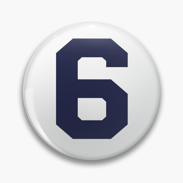 Item preview, Number 6, Marine blue six, Sports number 6 designed and sold by TheCultStuff.