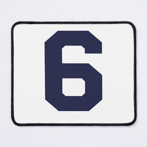 Item preview, Number 6, Marine blue six, Sports number 6 designed and sold by TheCultStuff.