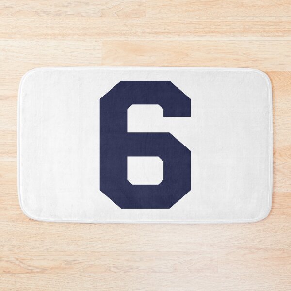 Item preview, Number 6, Marine blue six, Sports number 6 designed and sold by TheCultStuff.