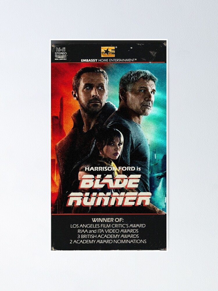 BLADE RUNNER 2049 VHS Poster for Sale by BDstore