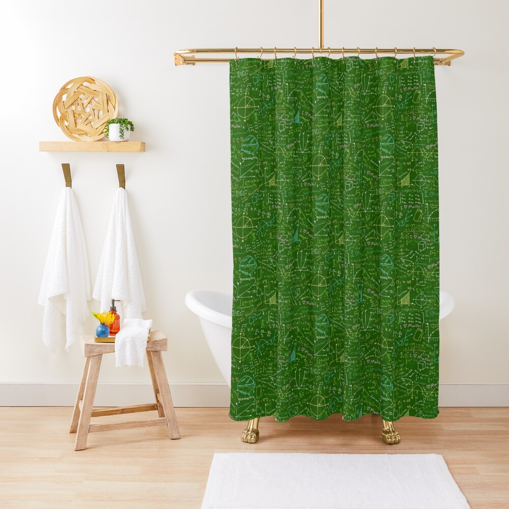 Math Lessons Shower Curtain