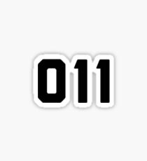 stranger things 011 tattoo Sticker
