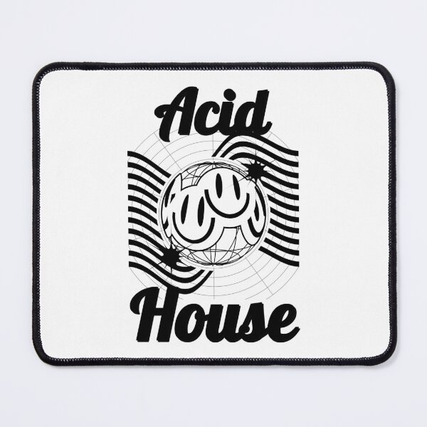 Item preview, ACID HOUSE - Globe (Black) designed and sold by Discothreadz.