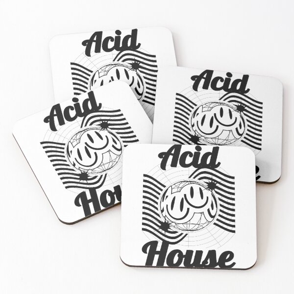 Item preview, ACID HOUSE - Globe (Black) designed and sold by Discothreadz.