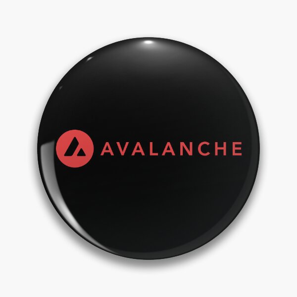 Item preview, Avalanche AVAX Crypto Altcoin - Clean Horizontal Red Logo designed and sold by CryptoMoods.