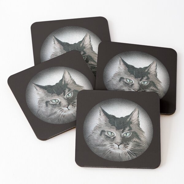 Item preview, Furious Cat /displeased cat/ gato enojado designed and sold by l-art-a-titi.