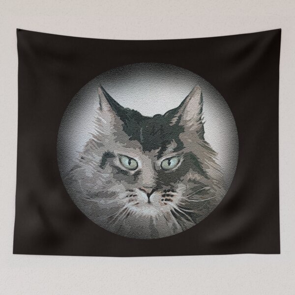 Item preview, Furious Cat /displeased cat/ gato enojado designed and sold by l-art-a-titi.