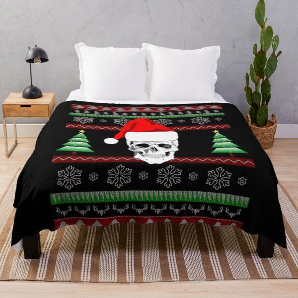 Aperçu de l'œuvre Chandail de Noël laid de Noël de crâne créée et vendue par gastonfongemie.