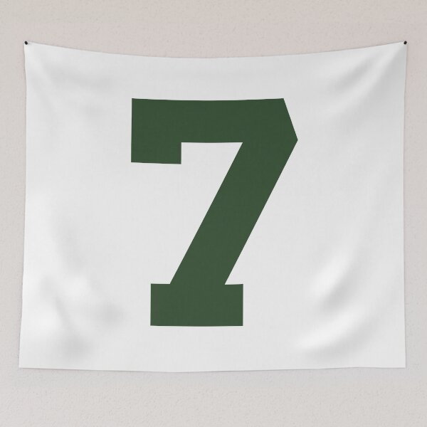 Item preview, Number 7, Dark green one, Sports number 7 designed and sold by TheCultStuff.